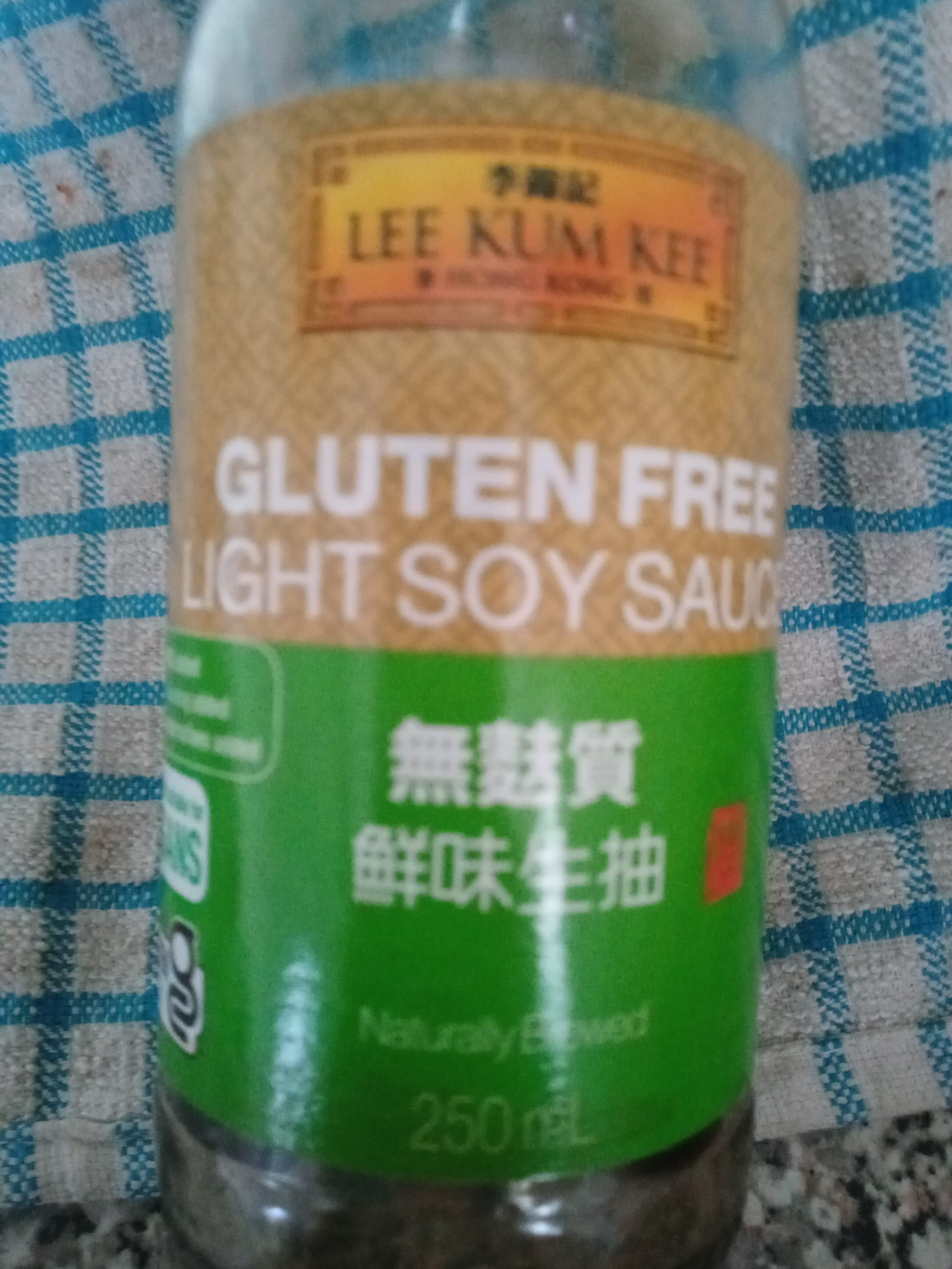 Lee Kum Kee gluten free light soy sauce packshot