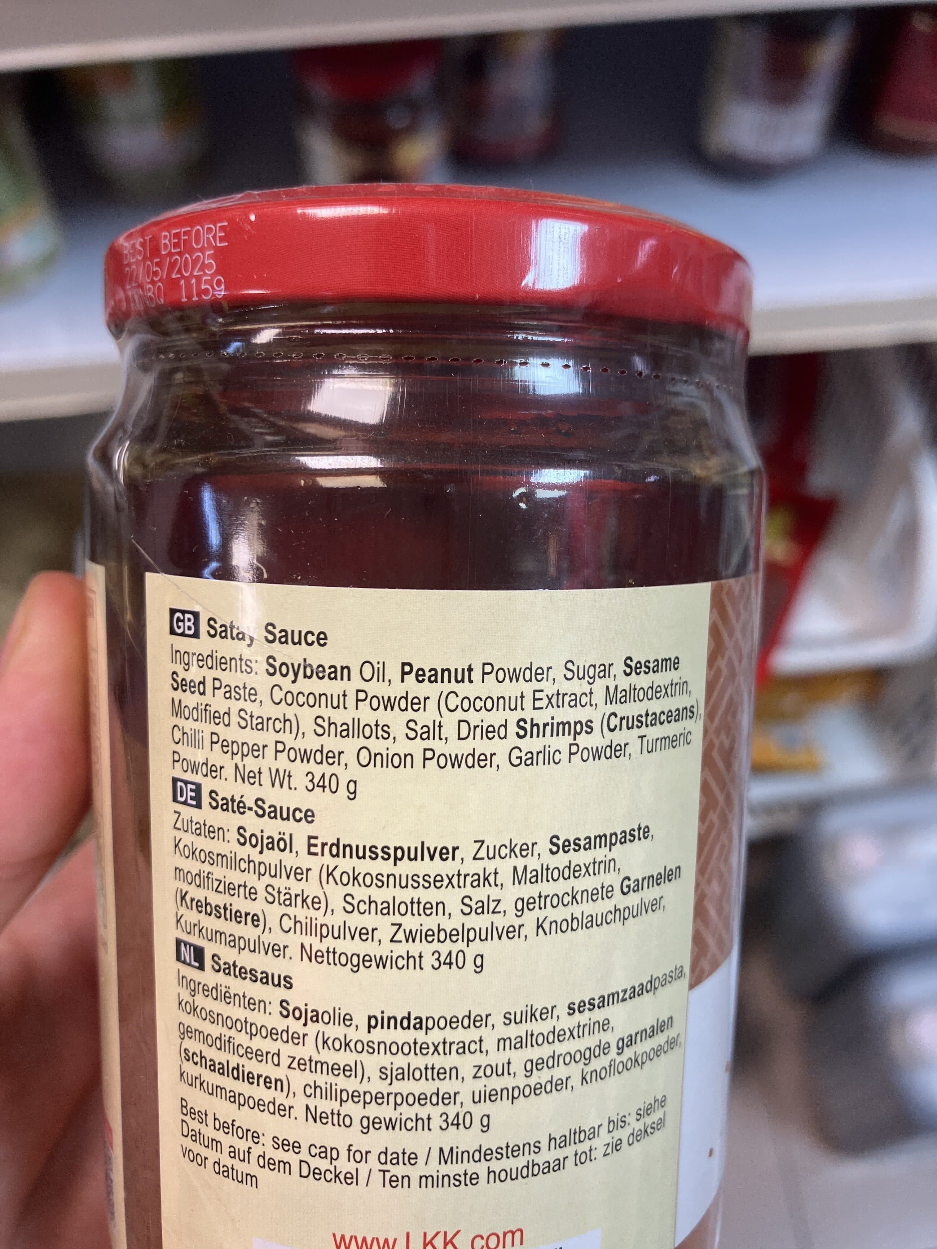 Lee kum kee Sauce Satay à La Cacahuète packshot