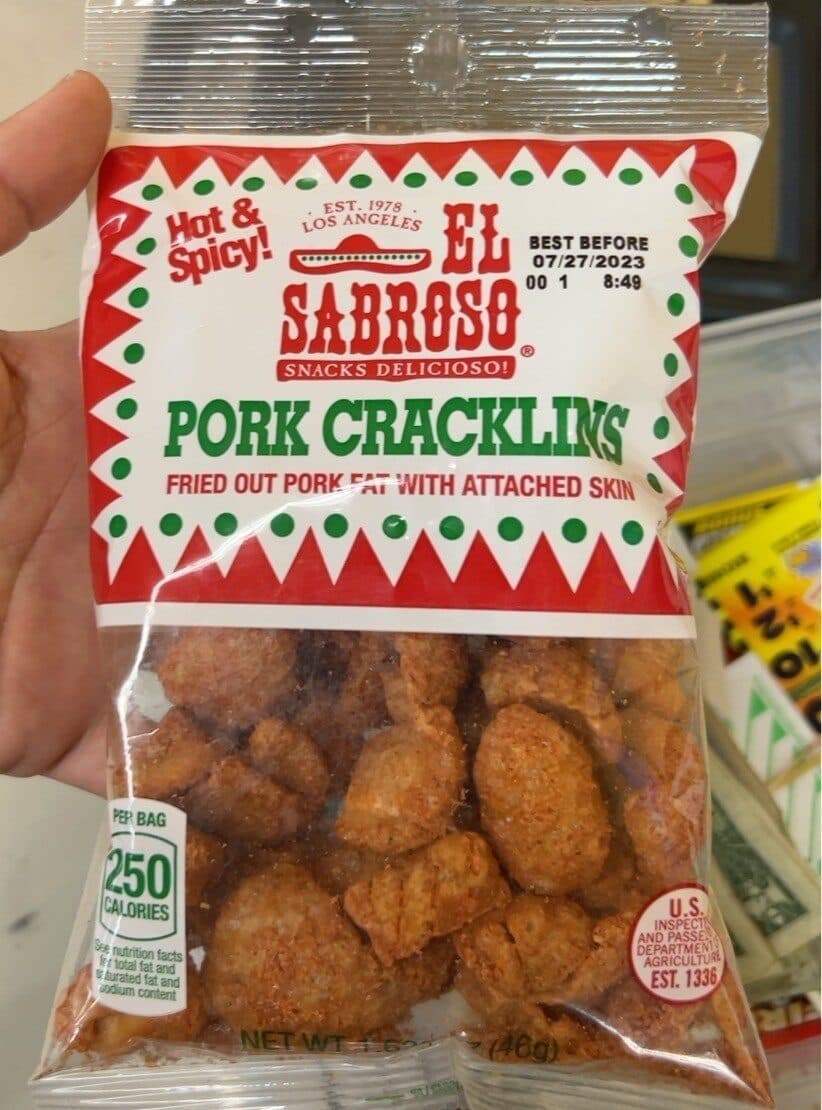 El Sabroso Pork cracklins packshot