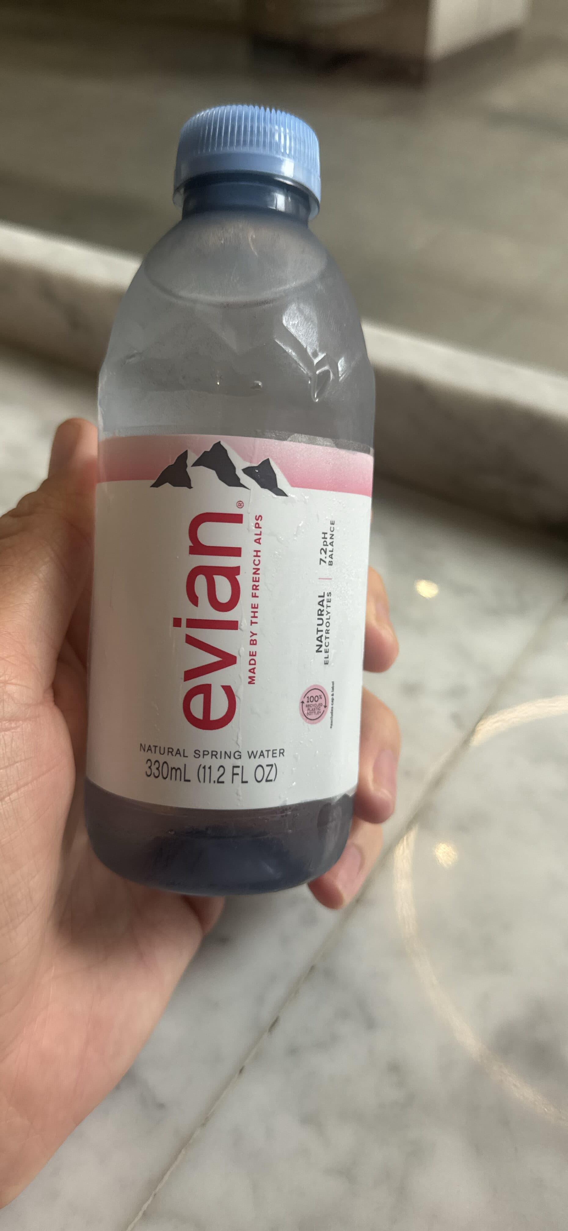 Evian Evian natural spring water packshot