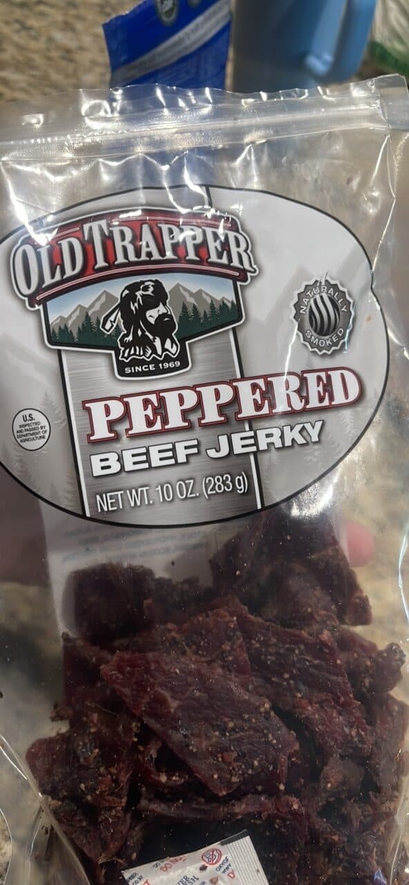 Old Trapper Peppered Beef Jerky packshot