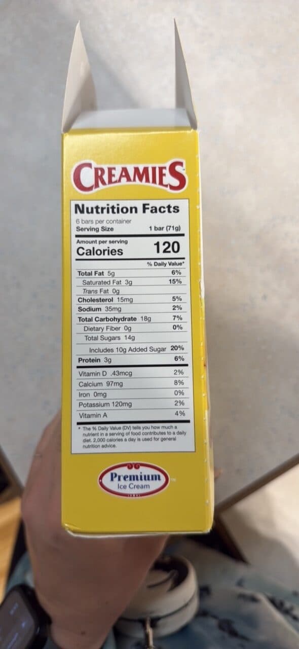 Creamies BANANA packshot