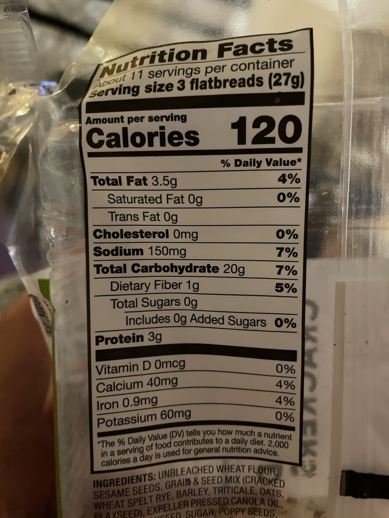 Open Nature Flatbread Crackers Everything packshot