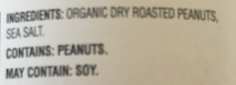 O Organics Organic Peanut Butter packshot