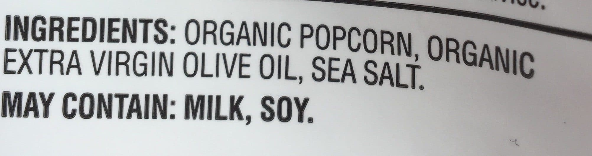 Glencourt Inc. Organic Sea Salt & Olive Oil Popcorn packshot