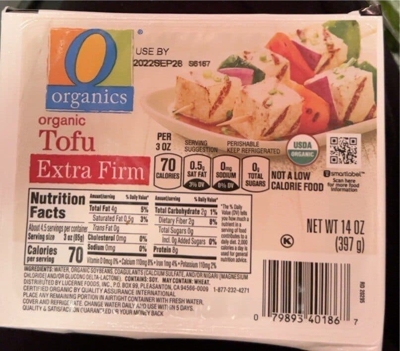 O Organics Organic Tofu Extra Firm packshot