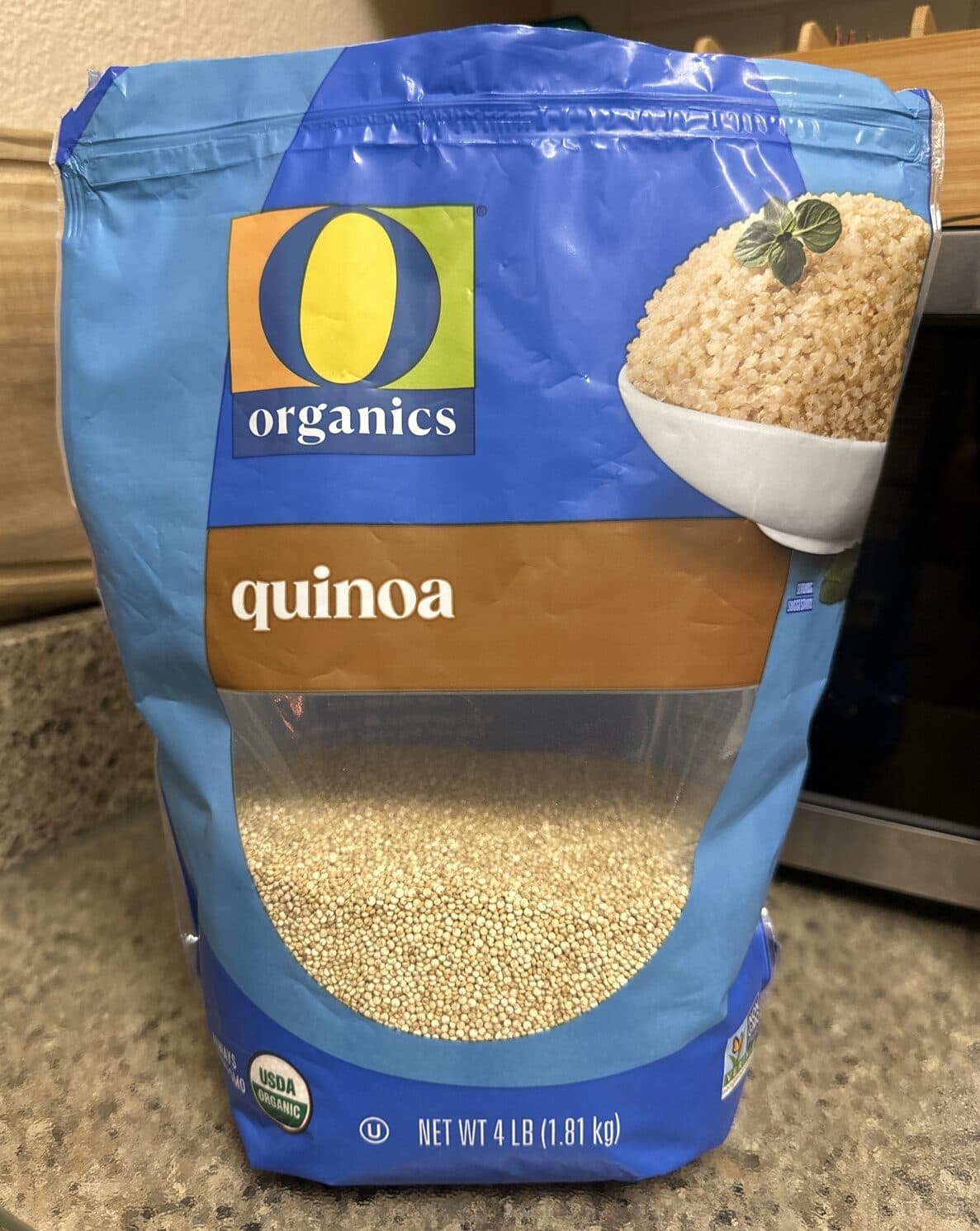O Organics quinoa packshot