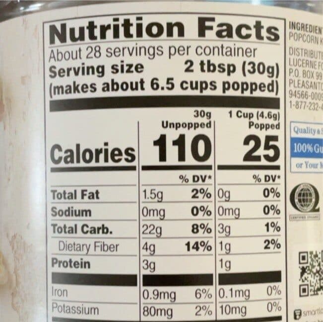 O Organics Popping Corn packshot