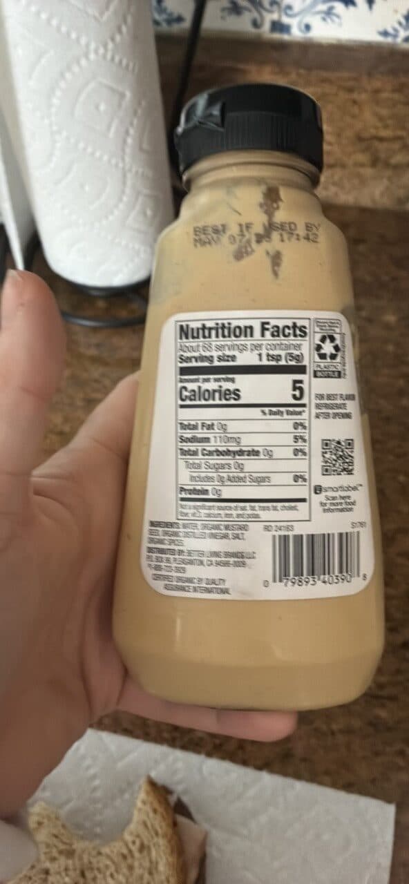 O organics dijon mustard packshot