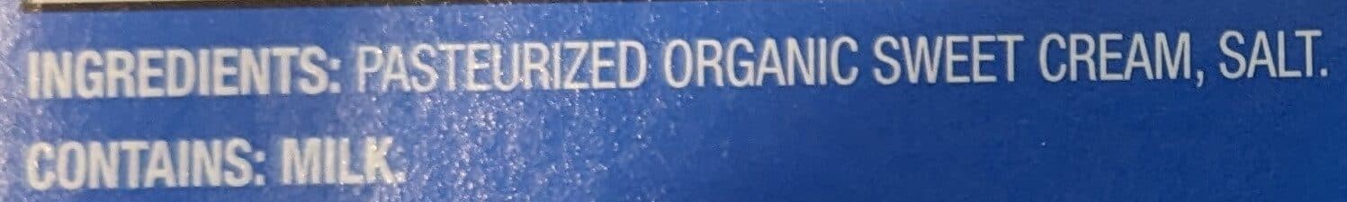 O Organics Salted Sweet Cream Butter packshot