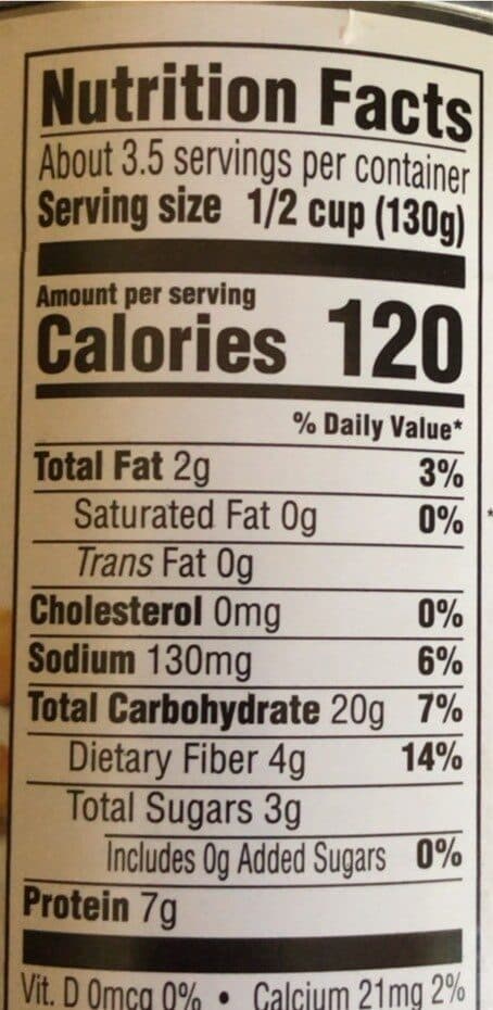 O organics garbanzo beans packshot
