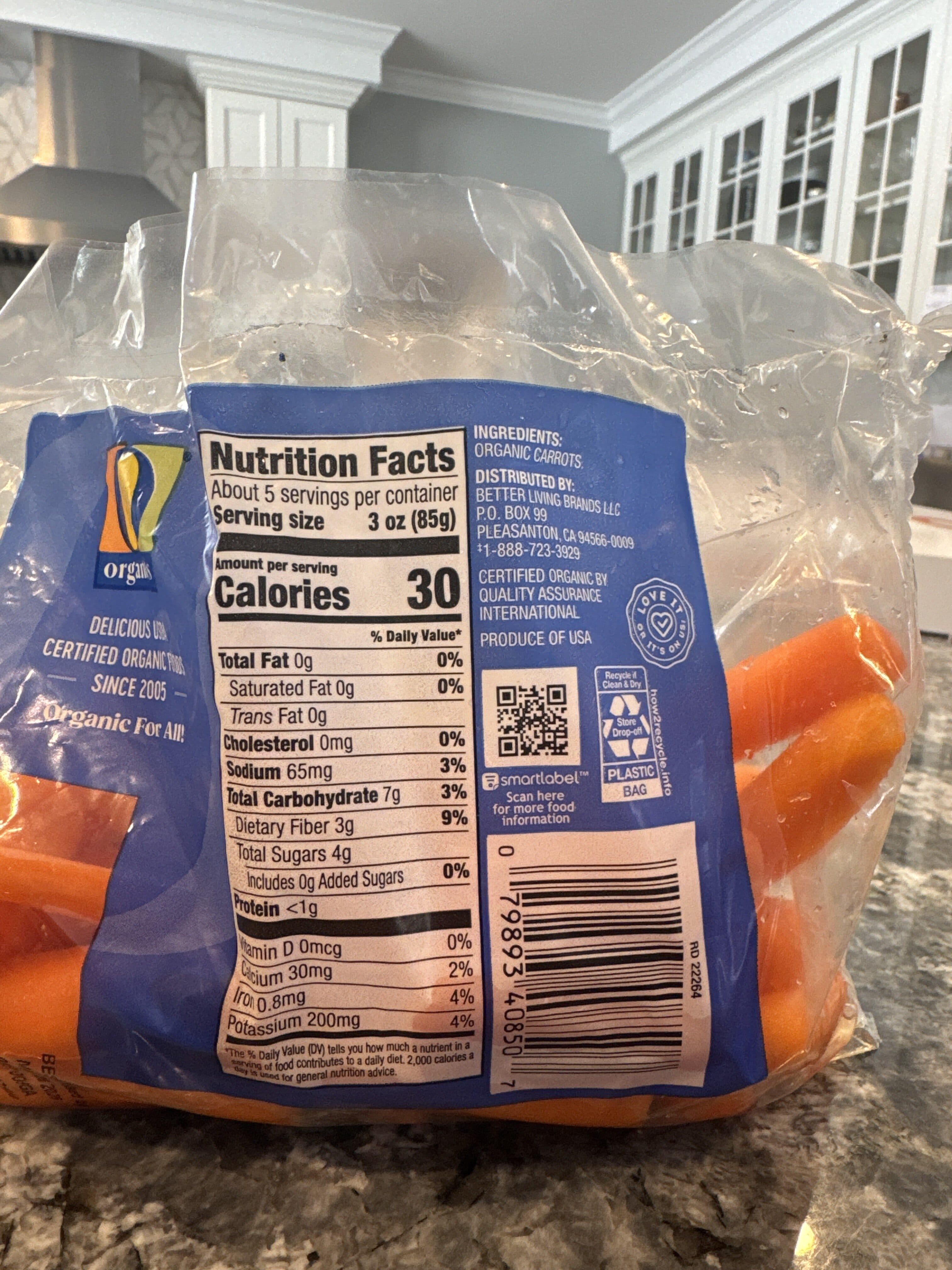 O Organics Organic Peeled Baby-cut Carrots packshot