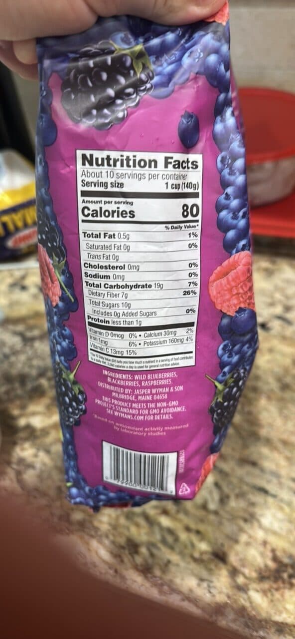 Wyman's Triple Berry packshot