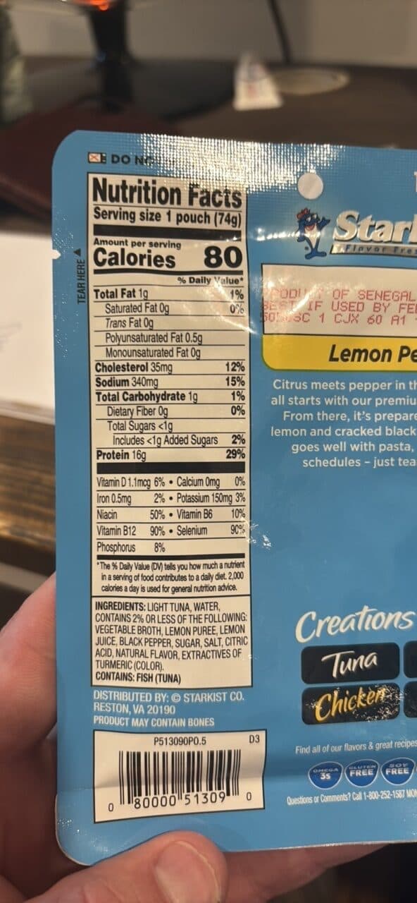 StarKist Tuna Creations Lemon Pepper packshot