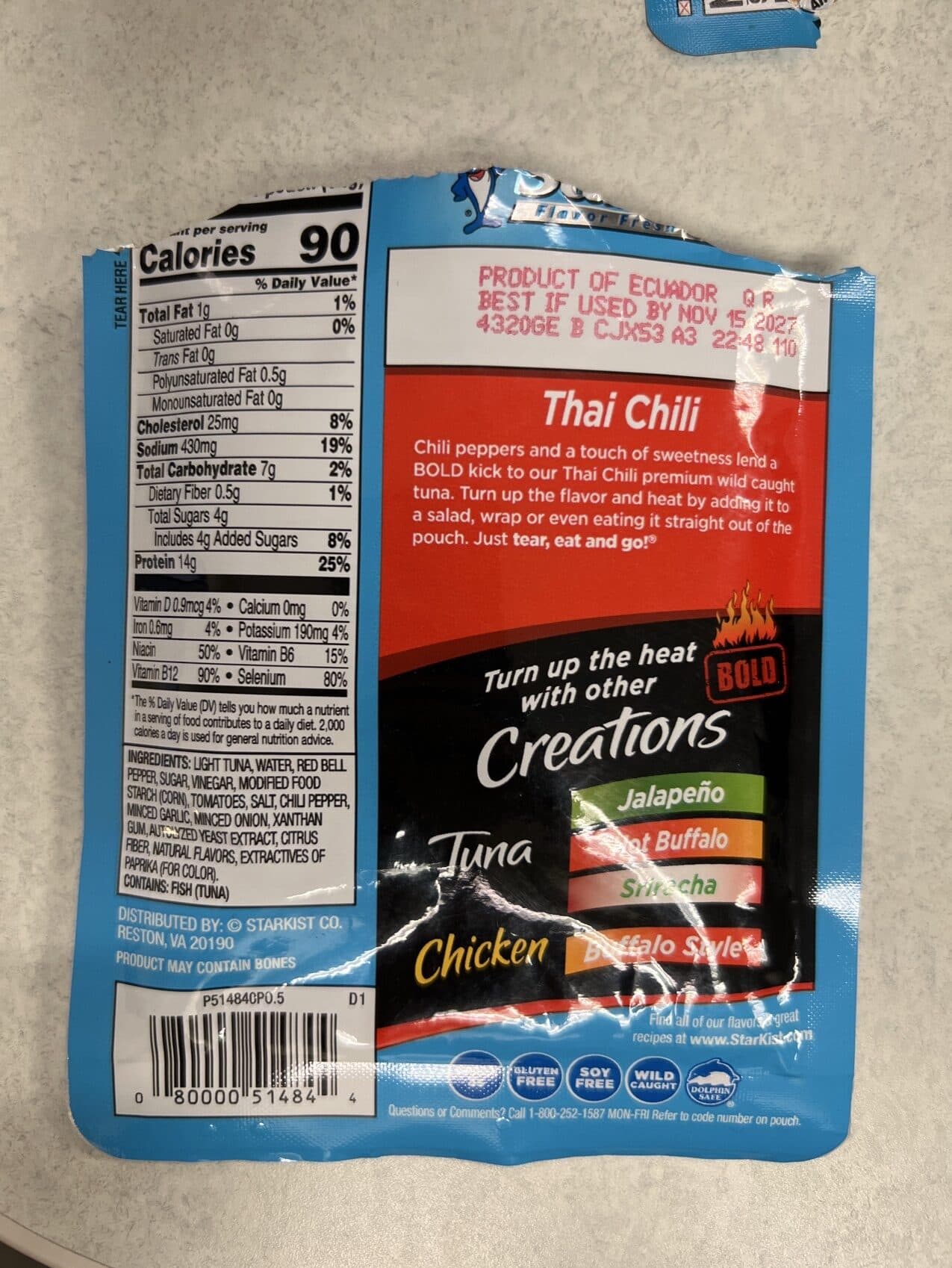 StarKist Tuna Creations Thai Chili packshot