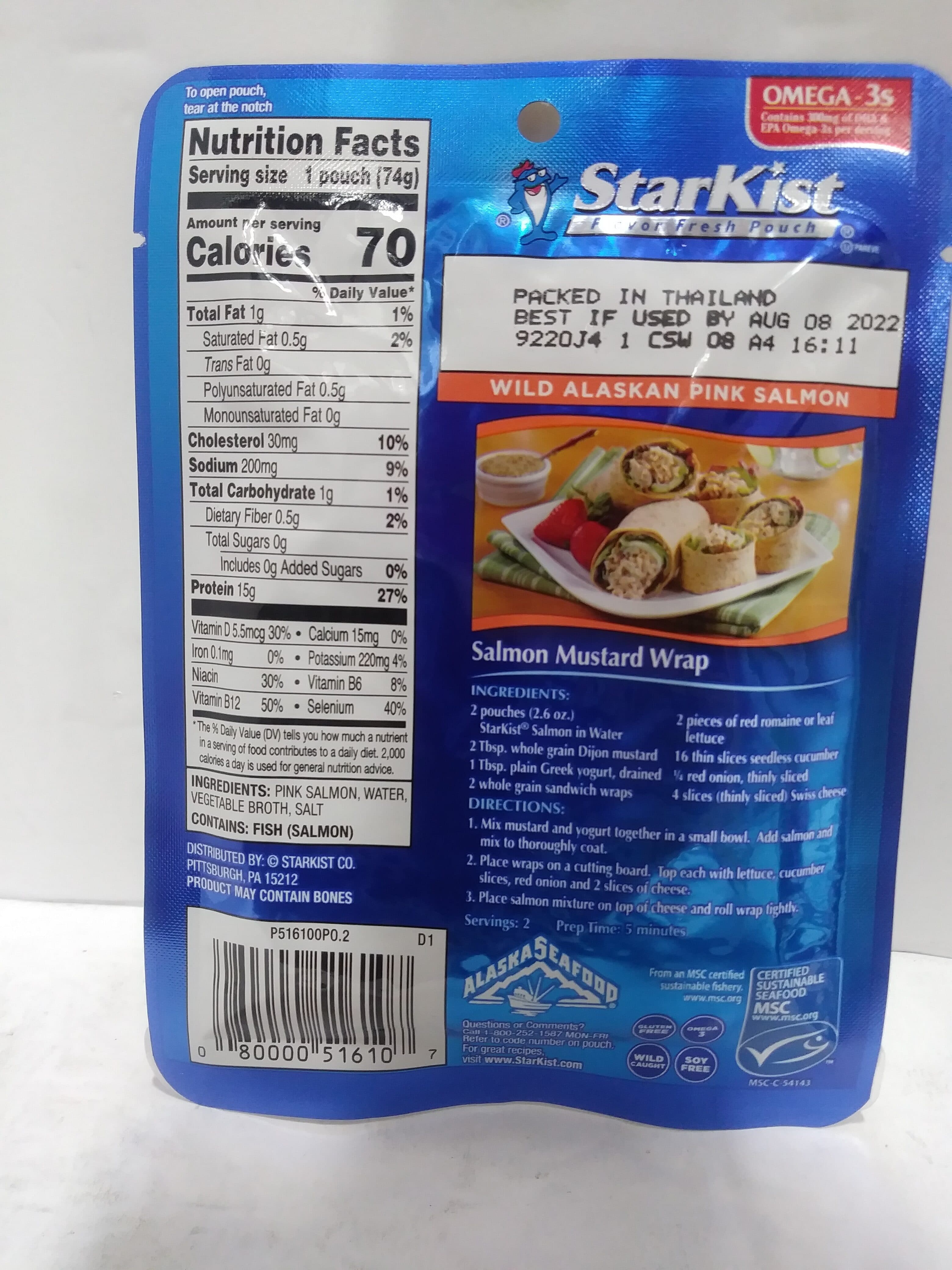 Starkist Wild Pink Salmon in Water packshot
