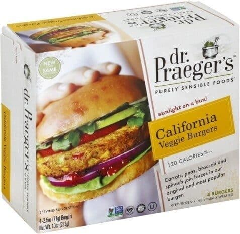 dr Praeger's California Veggie Burger packshot