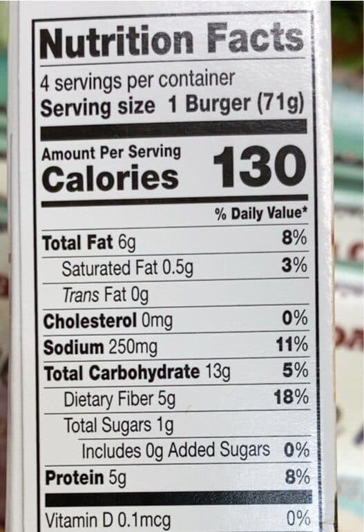dr Praeger's California Veggie Burger packshot