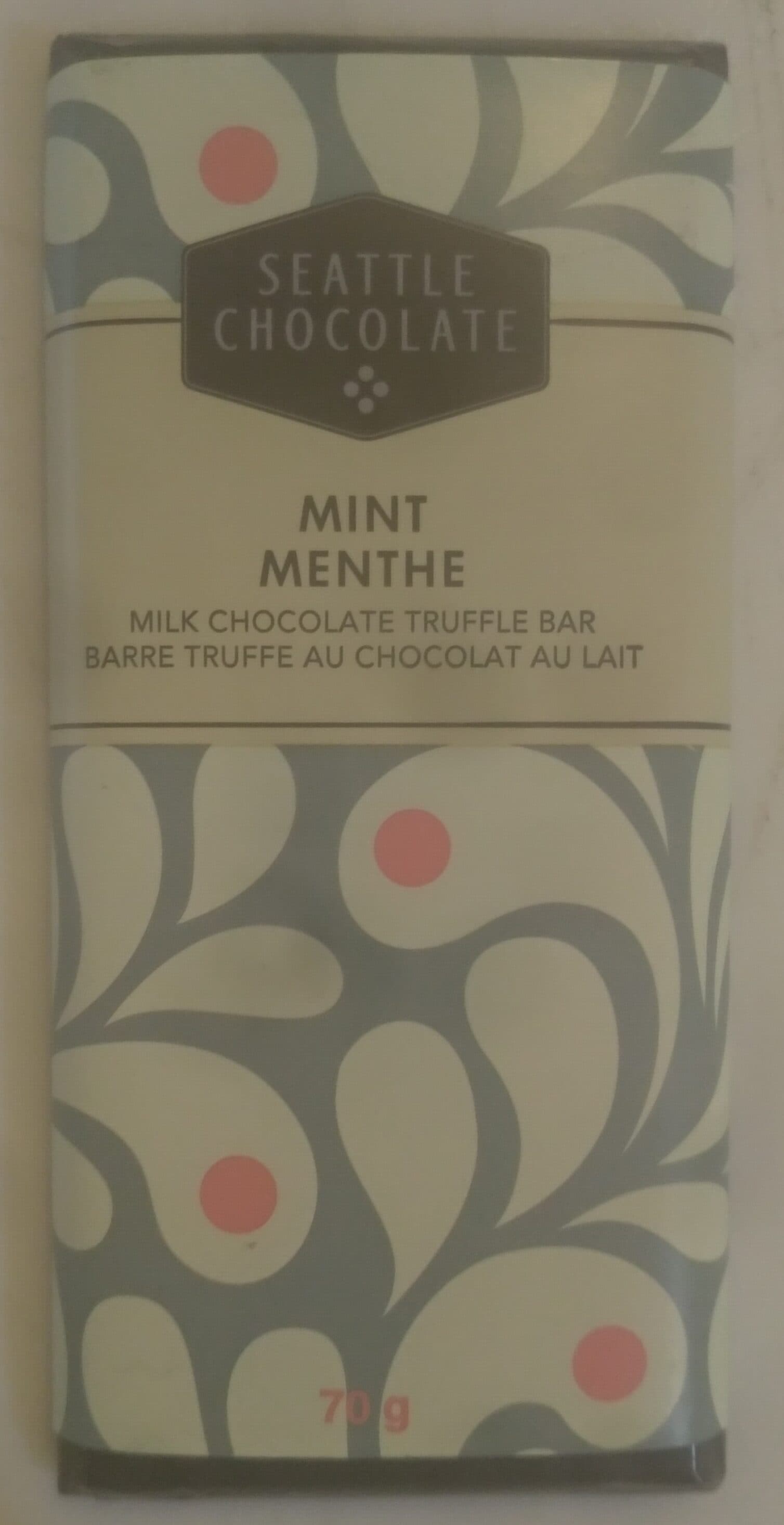 Seattle Chocolate Mint Milk Chocolate Truffle Bar packshot