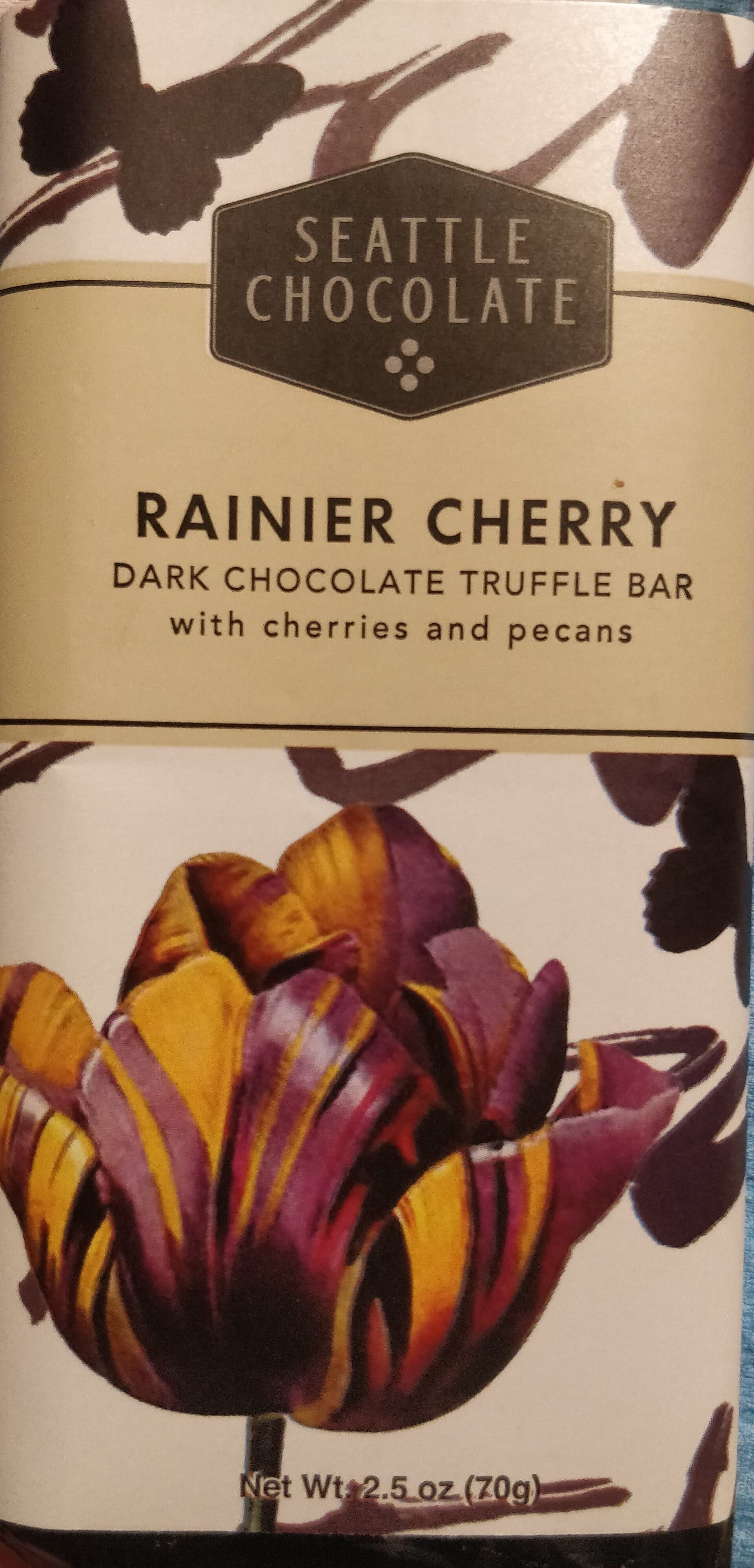 Seattle Chocolate Company Rainier Cherry, Dark Chocolate Truffle Bar packshot