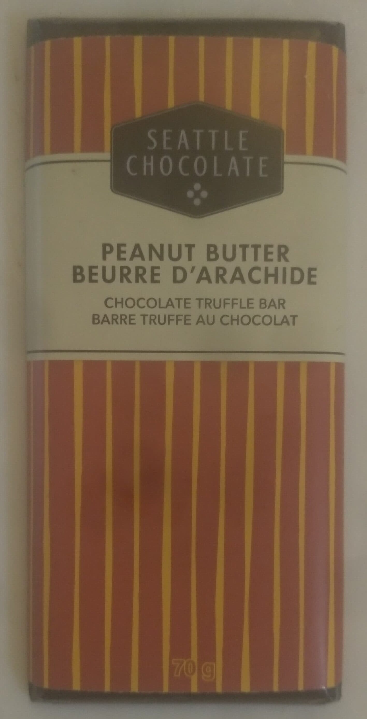 Seattle Chocolate Peanut Butter Chocolate Truffle Bar packshot