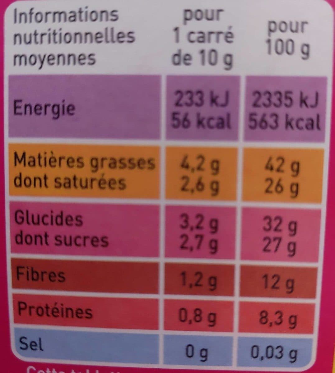 Monoprix Bio Chocolat noir packshot