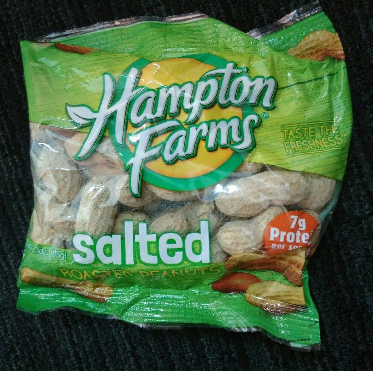 Hampton Farms Salted roasted peanuts packshot