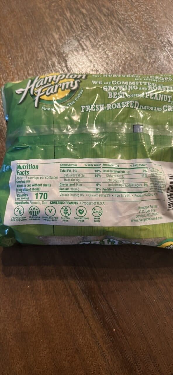 Hampton Farms Jumbo Salted Roasted Peanuts packshot