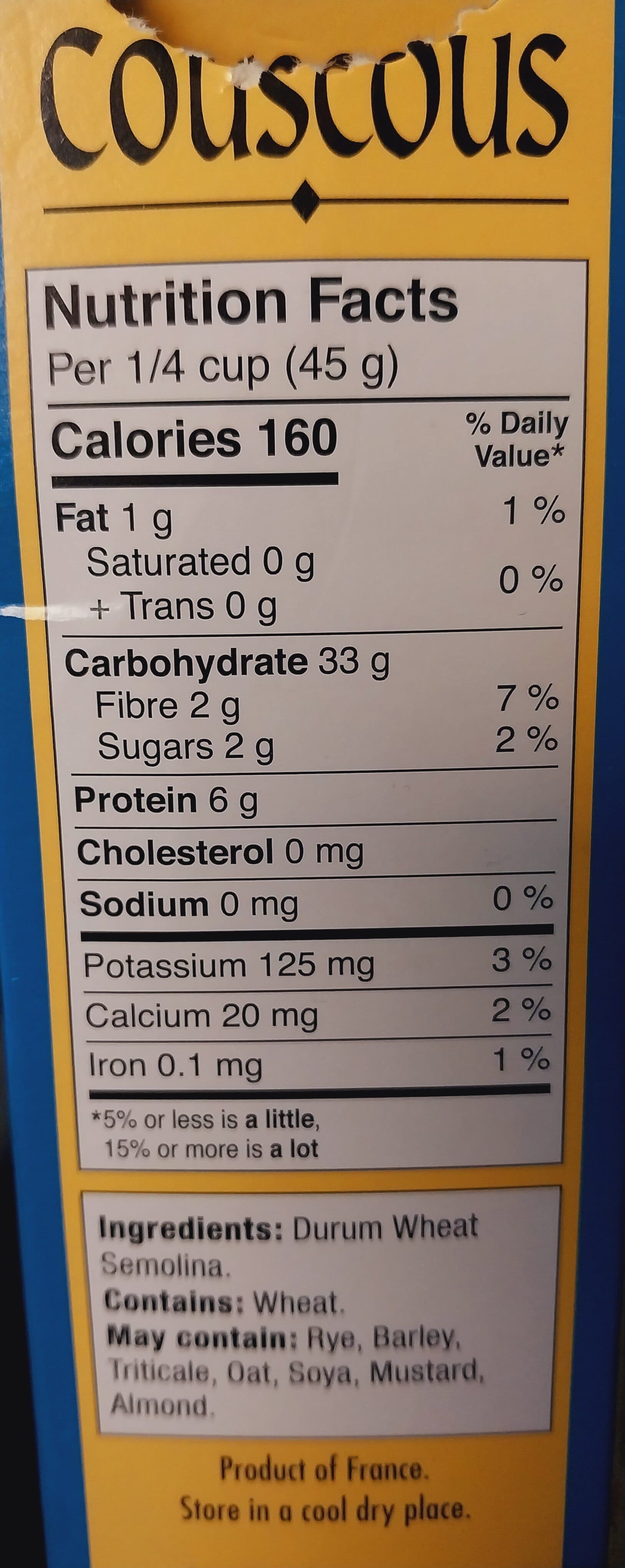 Tipiak Couscous packshot