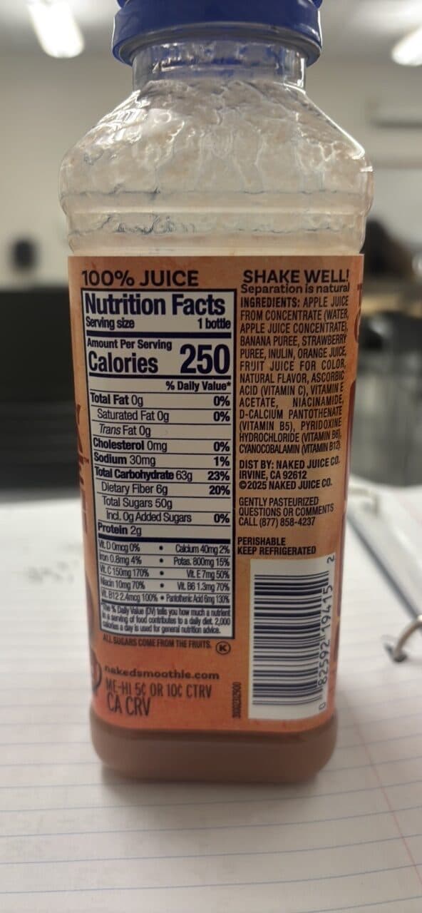 Naked Strawberry Banana Machine packshot