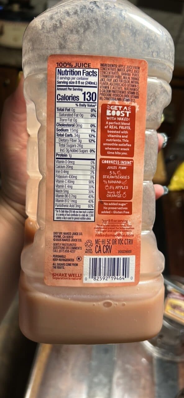 Naked Boosted Smoothie Strawberry Banana Machine packshot