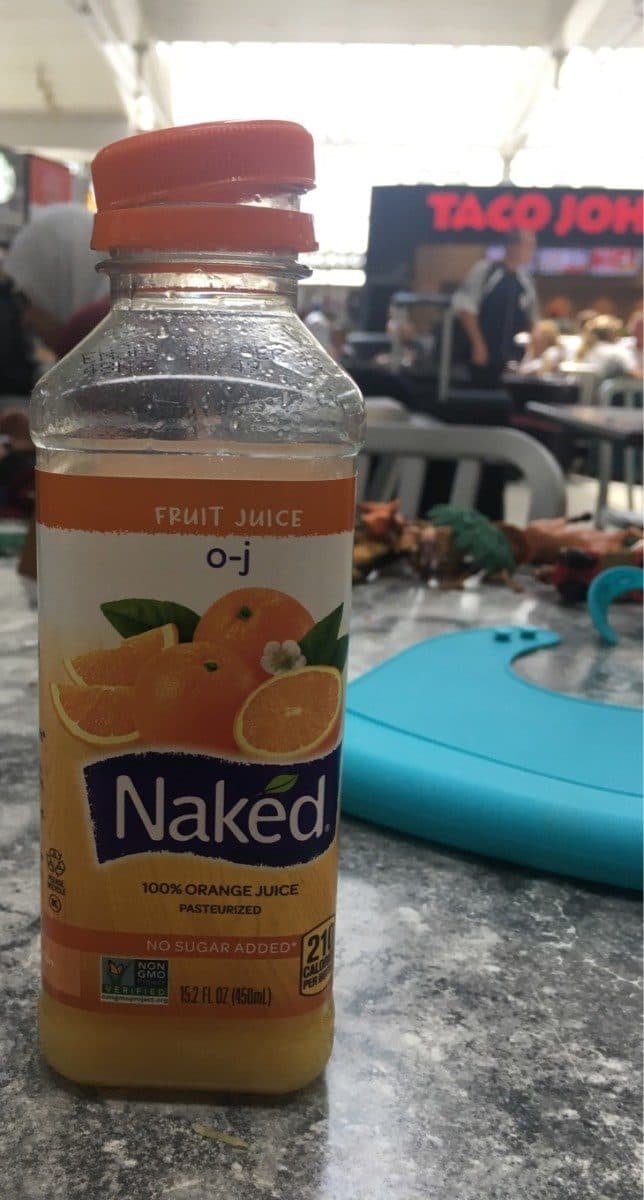 Naked O-J Orange Juice packshot
