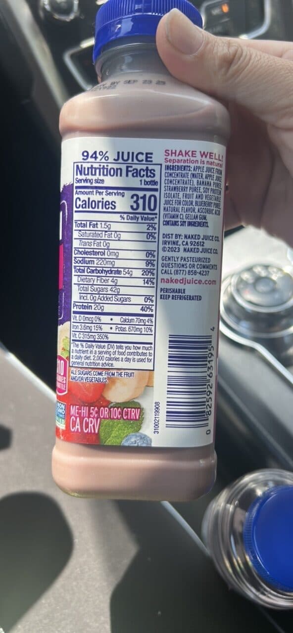 Naked Protein Double Berry packshot