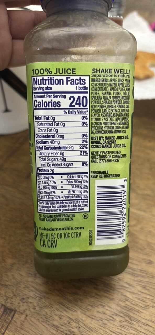 Naked BOOSTED SMOOTHIE GREEN MACHINE packshot