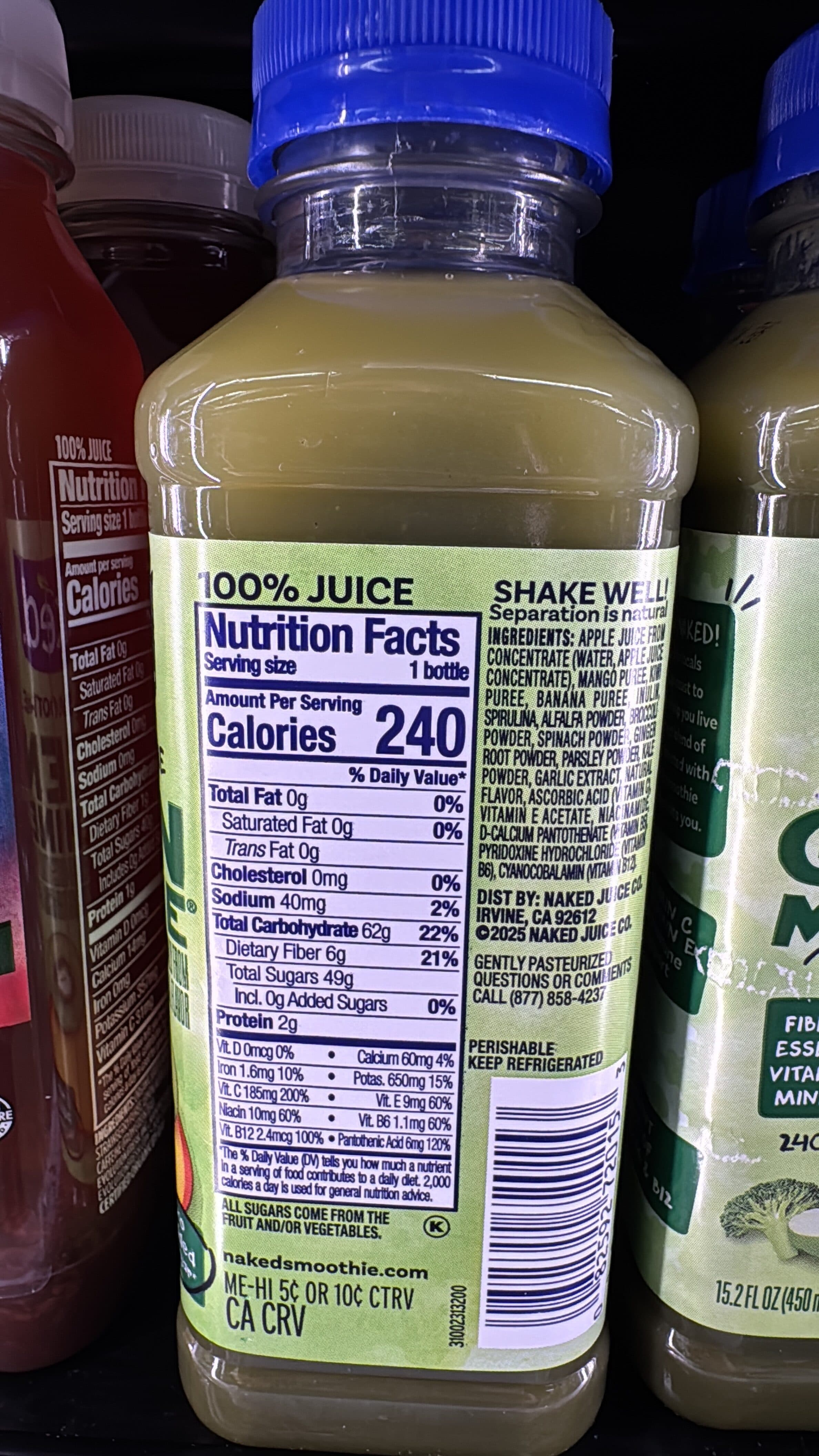 Naked BOOSTED SMOOTHIE GREEN MACHINE packshot