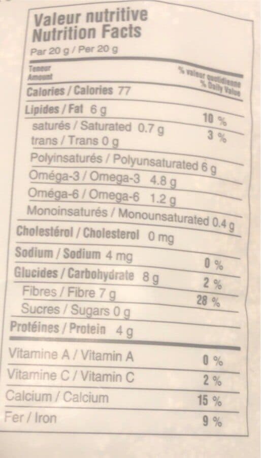 Naturellementbio Chia blanc packshot