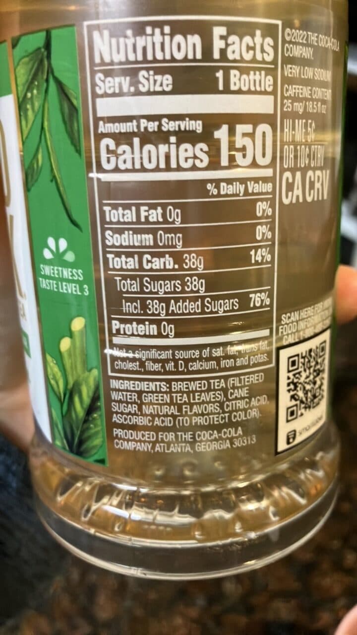 Gold Peak Green Tea Real Brewed Tea packshot