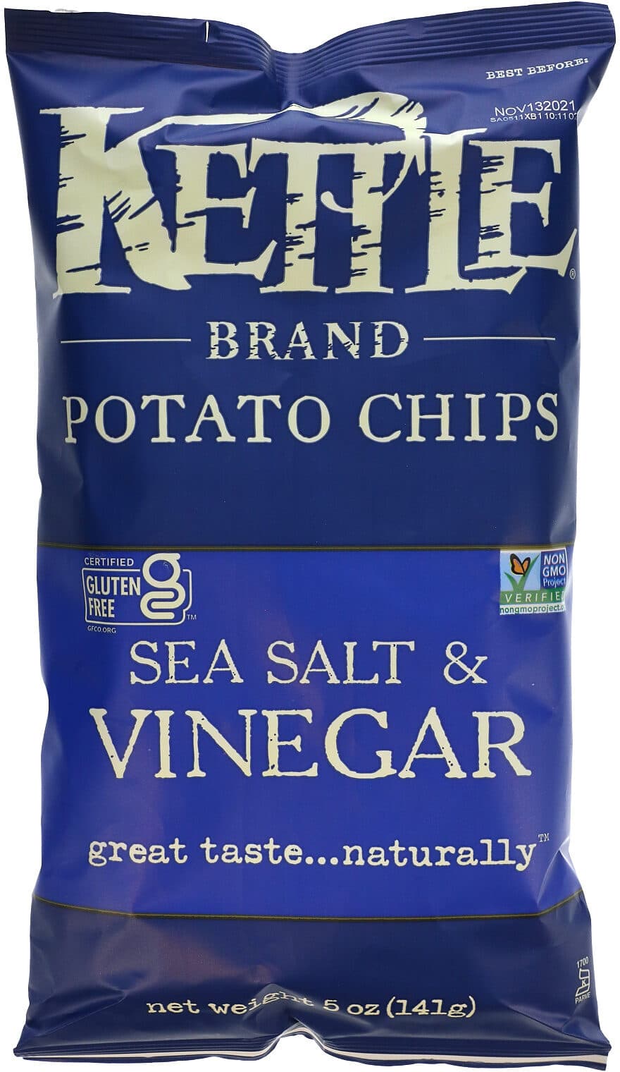 Kettle Potato Chips Sea Salt & Vinegar packshot