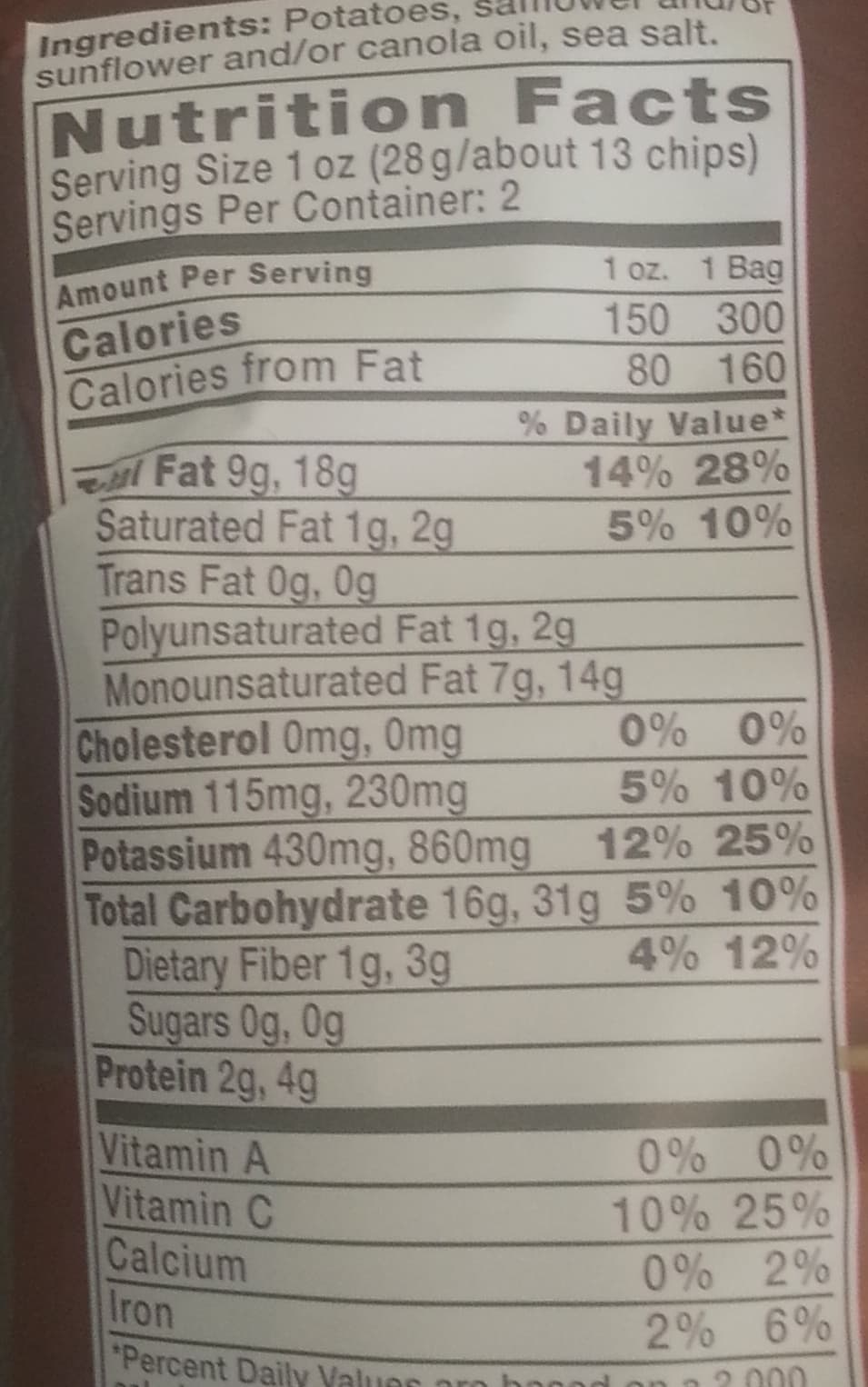 Kettle Potato Chips Sea Salt packshot