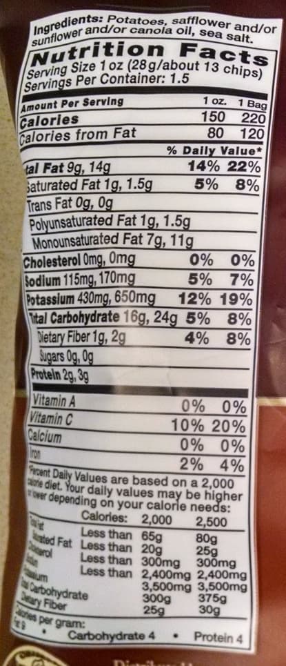 Kettle Brand POTATO CHIPS SEA SALT packshot