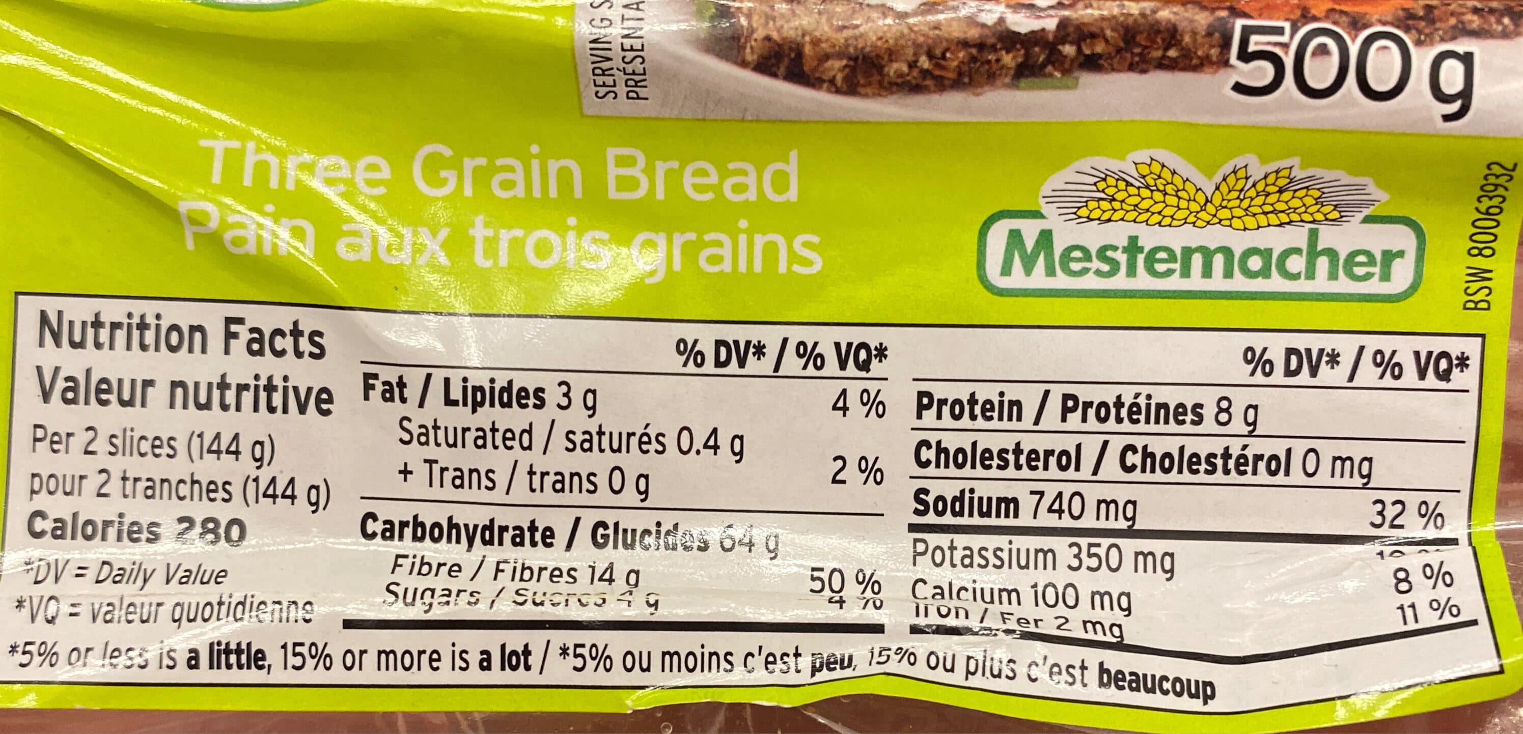 Mestemacher Gmbh Organic Three Grain Bread packshot
