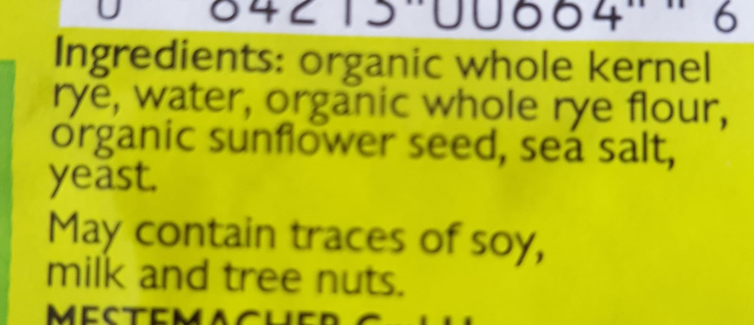 Mestemacher Sunflower Seed Rye Bread packshot