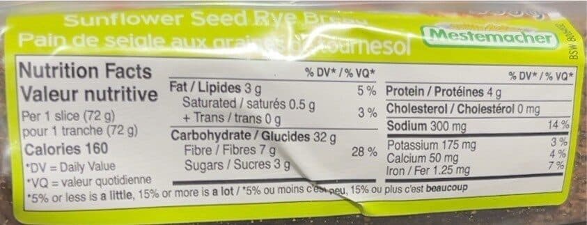 Mestemacher Sunflower Seed Rye Bread packshot