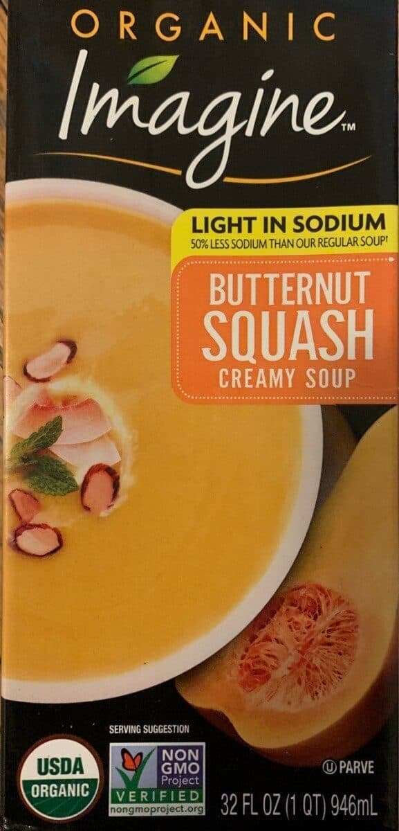 The Hain Celestial Group Inc. Organic Light In Sodium Creamy Butternut Squash Soup packshot