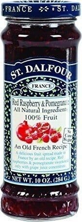 St. Dalfour St. Dalfour, 100% Fruit Spread, Red Raspberry, Pomegranate, Red Raspberry, Pomegranate packshot