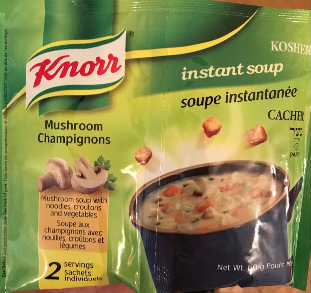 Knorr Mushroom Instant Soup packshot