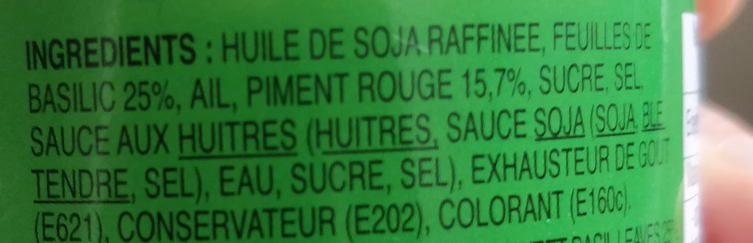 Cock Brand Pate de piments aux feuilles de basilic packshot