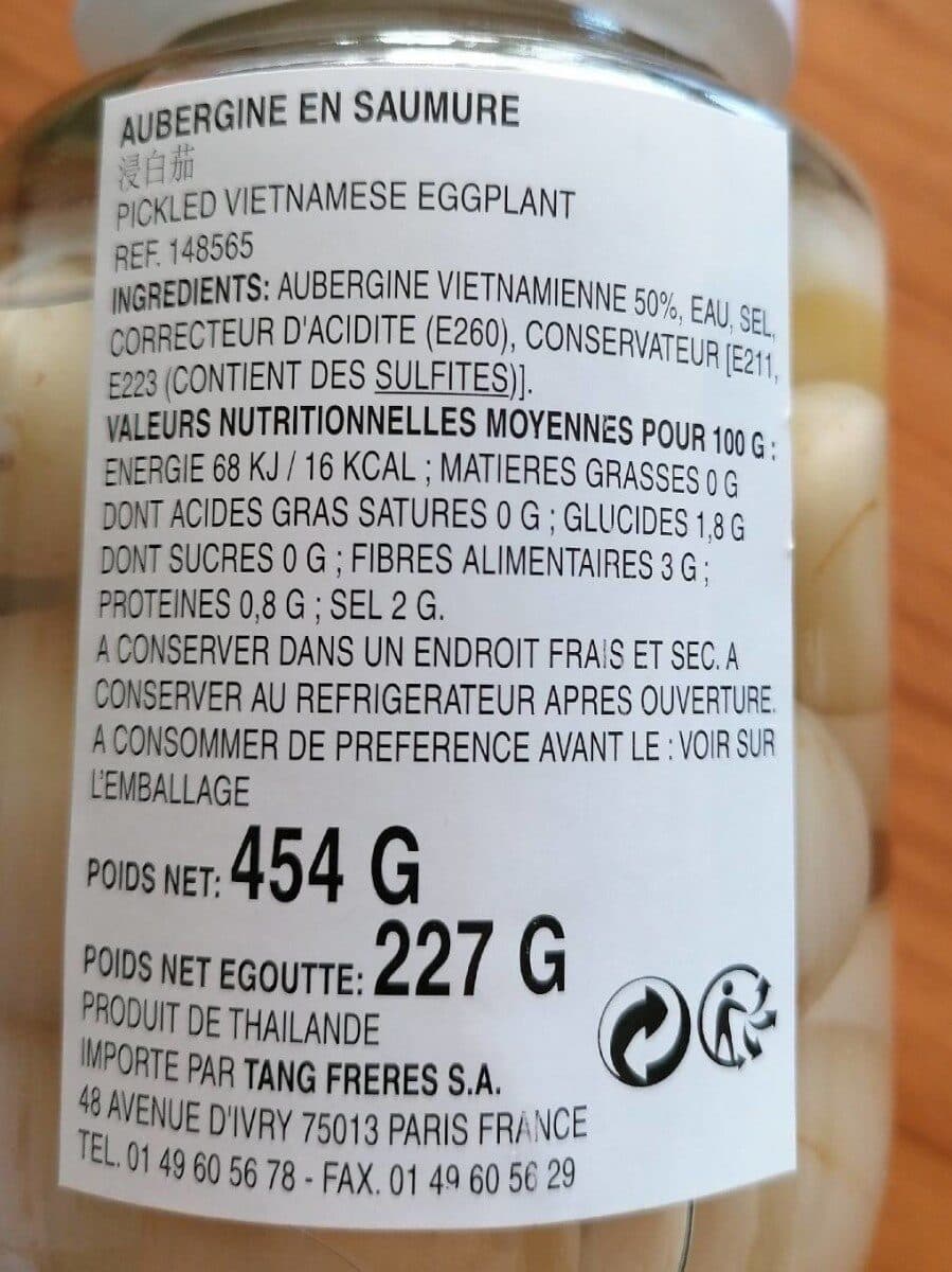Cock Aubergines Vinaigre packshot