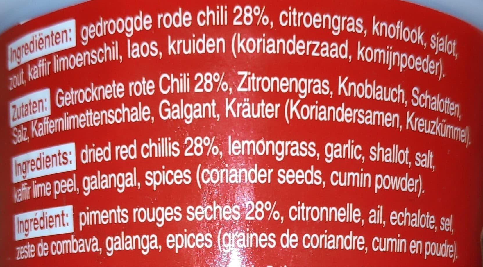 Cock Brand Rote Currypaste packshot