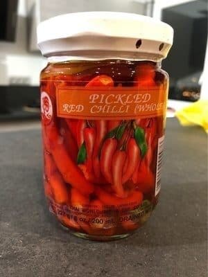 Coq Brand Pickled Red Chilli (Whole) packshot